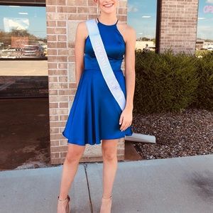 Royal blue hoco dress! Camille la vie
